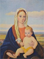 Madonna and Child (after) O/C