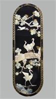 Vintage Asian Mother of Pearl Lacquer Panel
