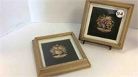 2 NEEDLEPOINT FRAMED PICTURES