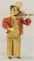 CLOTH FACED CLOWN WITH VIOLIN
