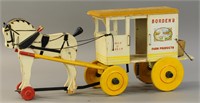 RICH TOYS BORDENS DAIRY HORSE AND WAGON