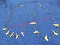 2 handmade southwestern style necklaces (birds)