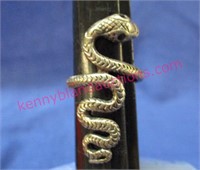 sterling snake ring - sz 8