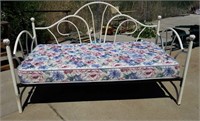 Metal Framed Day Bed with Mattress- Clean