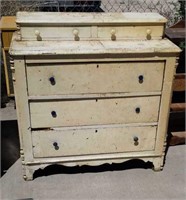 Antique Wooden Five Drawer Dresser- Very Neat