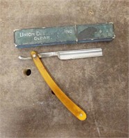 Vintage Union Cutlery Straight Razor with Case