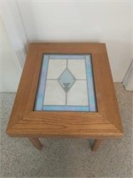 Stained Glass Top Side Table