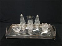 Rectangular Silver-Plate Serving Tray