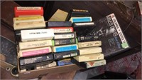 Box of eight track tape‘s including James Brown,