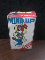 Vintage Tin Wind-Up Jumping Dog By Blic