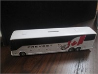 Vintage Prevost Passenger Bus Bank OB 10" White