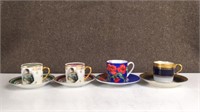 Demitasse cups and saucer 4 sets