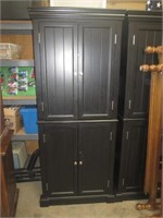 Black Four Door Cabinet
