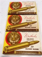 3 BOXES .257 WEATHERBY MAGNUM