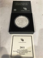 2011 AMERICA THE BEAUTIFUL FIVE OUNCE SILVER OLYMP