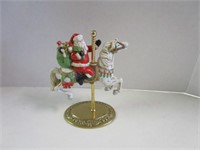 Homco; Santa on a carosel horse