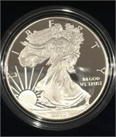 2010-W AMERICAN EAGLE ONE OUNCE SILVER PROOF COIN