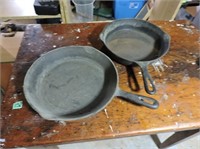 Pair of Cast Iron Fry Pans, 10"