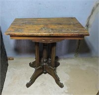 Antique Parlour Table, 30" x 21" x 29.5"