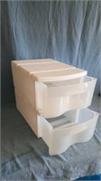 (2) Stackable Plastic Drawers