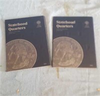 (2)State Quarter Books- 1 Partial Filled