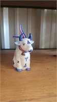 Vintage Delft hand painted blue cow creamer