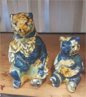(2) Bear Figurines