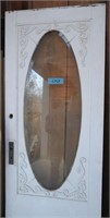 entrance bevel glass door-oval