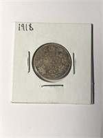 1918 Canadian Silver Quarter
