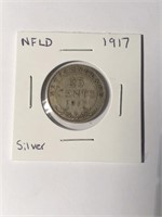 1917 Newfoundland Silver Quarter