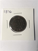 1876 Canadian Large Penny