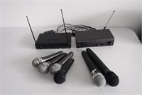 2 Wireless Mics & 4 Wired Mics