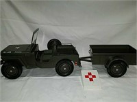 Official GI Joe equipment army green Jeep and
