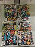 Over a 110 Captain America comic books