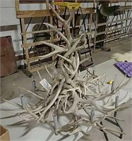 Deer antler chandelier