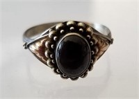 Vintage Style Cabochon Carnetian Ring