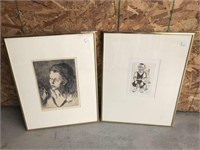 2 Framed Art Pieces