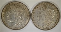 2-1878 7F MORGAN DOLLARS AU NICE