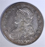 1820 CAPPED BUST QUARTER  XF+