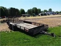 16 foot tandem axle landscape trailer