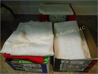 3 Boxes of Assorted Table Cloths