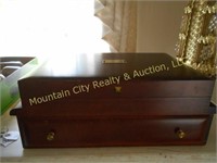 Finger Joineted Walnut Silverware Chest