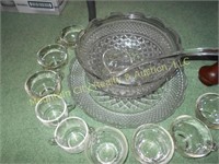 Punch Bowl Set with 7 Cups