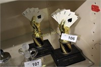 PLAYING CARDS TROPHY LOT