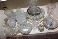 LARGE LOT - PRESSED GLASS ITEMS