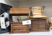 LOT - COASTERS W/ STANDS