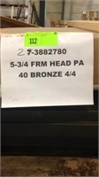 2 Bronze 5-3/4 Frm Head PA 4' 4/4