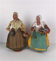 S. Jouglas 2 figurines French Santon