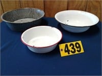 Enameled Pans and/or Basins