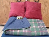 Comforter and pillows